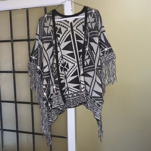 Sun & Shadow fringey cardigan